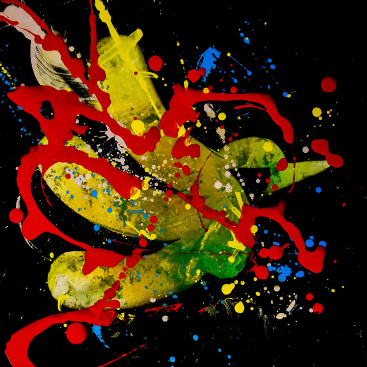 Pintura titulada "Carreaux de Piaf #2" por Paf Le Piaf, Obra de arte original, Pintura al aerosol