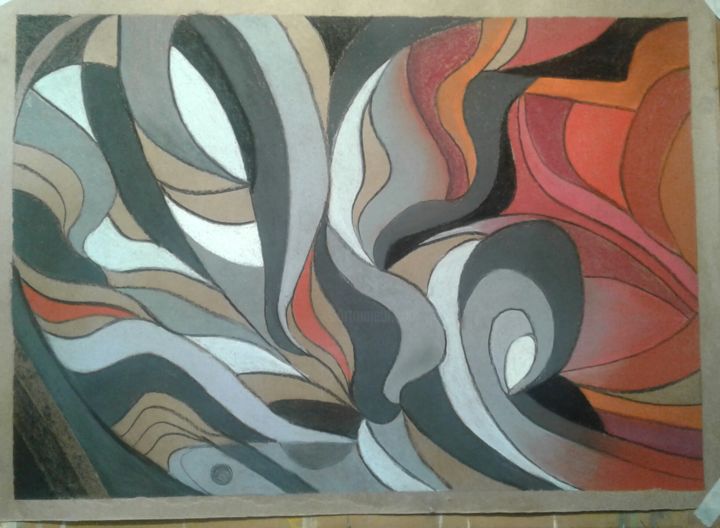 Pintura titulada "Sueños perdidos" por Carlos Pagani, Obra de arte original, Pastel