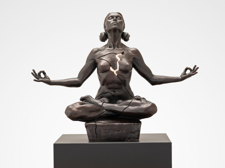 Sculptuur getiteld "Expansion, Boundless" door Paige Bradley, Origineel Kunstwerk, Bronzen