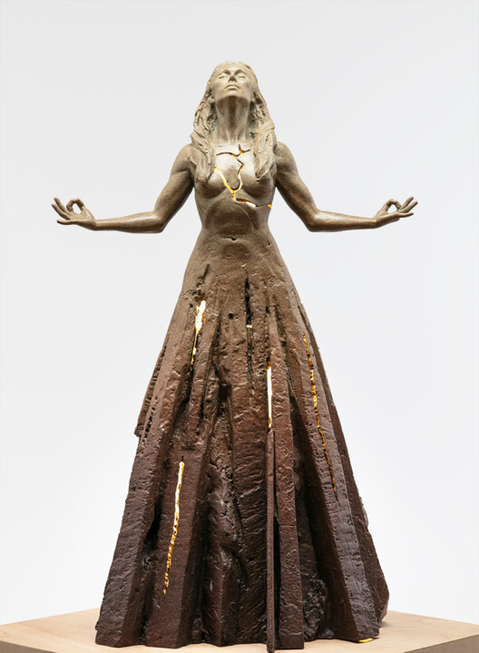 Sculptuur getiteld "Expansion Rising (m…" door Paige Bradley, Origineel Kunstwerk, Bronzen