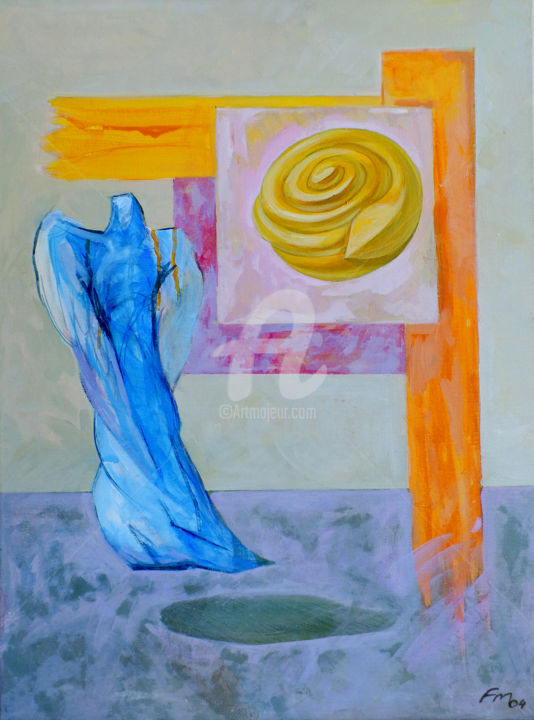 Painting titled "Presence" by Filip Mihail, Original Artwork, Acrylic