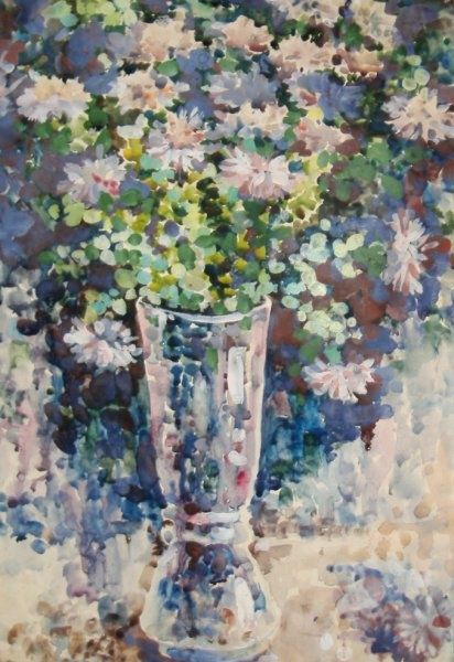 Painting titled "Summer morning" by Painting-, Original Artwork, Oil