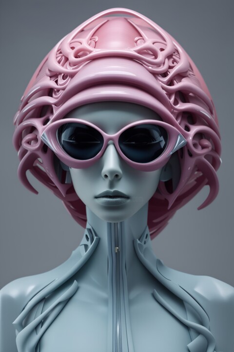「Alien Fashion」というタイトルのデジタルアーツ Pako Benoitによって, オリジナルのアートワーク, デジタル