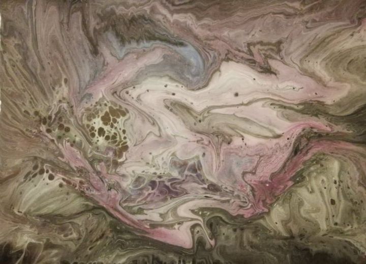 Ζωγραφική με τίτλο "Geology you Know" από Pakokante, Αυθεντικά έργα τέχνης, Ακρυλικό