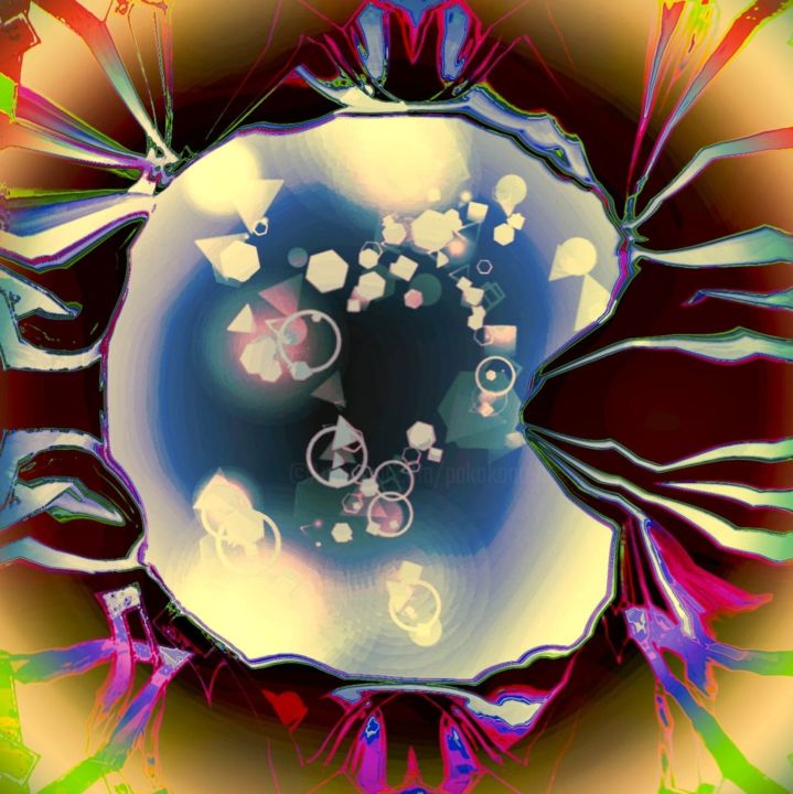 Digitale Kunst getiteld "Phagocyte" door Pakokante, Origineel Kunstwerk, 2D Digital Work