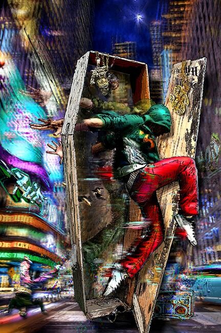 Arte digital titulada "hip-hop-pal-sarkozy…" por Pal Sarkozy De Nagy-Bocsa, Obra de arte original