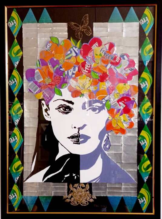 Painting titled "SUSTAINABLE FRIDA" by Pal Sui, Original Artwork, Acrylic