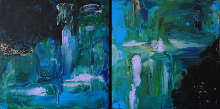 Картина под названием "“Pure abstract #1”…" - Palirina, Подлинное произведение искусства, Акрил Установлен на Деревянная рам…