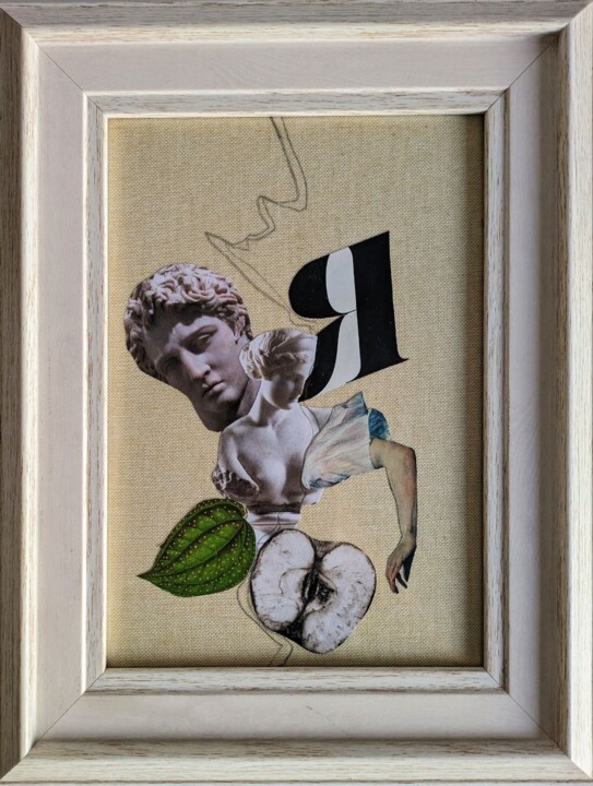 Colagens intitulada "Self image" por Palirina, Obras de arte originais, Colagens Montado em Cartão