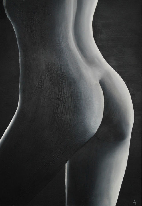Painting titled "Series "Light and t…" by Paula Michalska, Original Artwork, Oil Mounted on Wood Stretcher frame