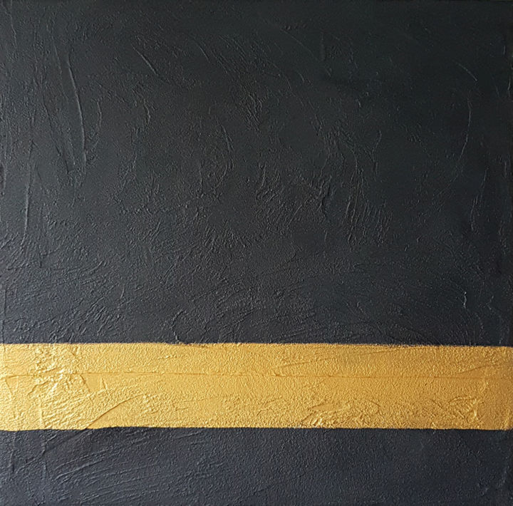 Painting titled "Abstract - concrete" by Paula Michalska, Original Artwork, Oil Mounted on Wood Stretcher frame