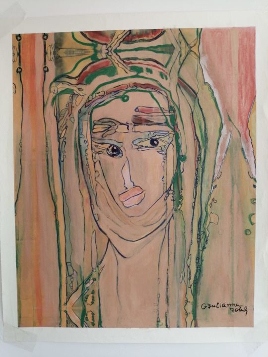 Pintura titulada "Dentro del espejo" por Julia, Obra de arte original, Acrílico