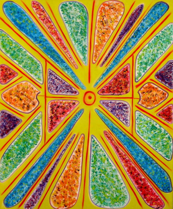 Painting titled "n°169 Éclats d'étoi…" by Paméla Henry (L'âme sur la toile), Original Artwork