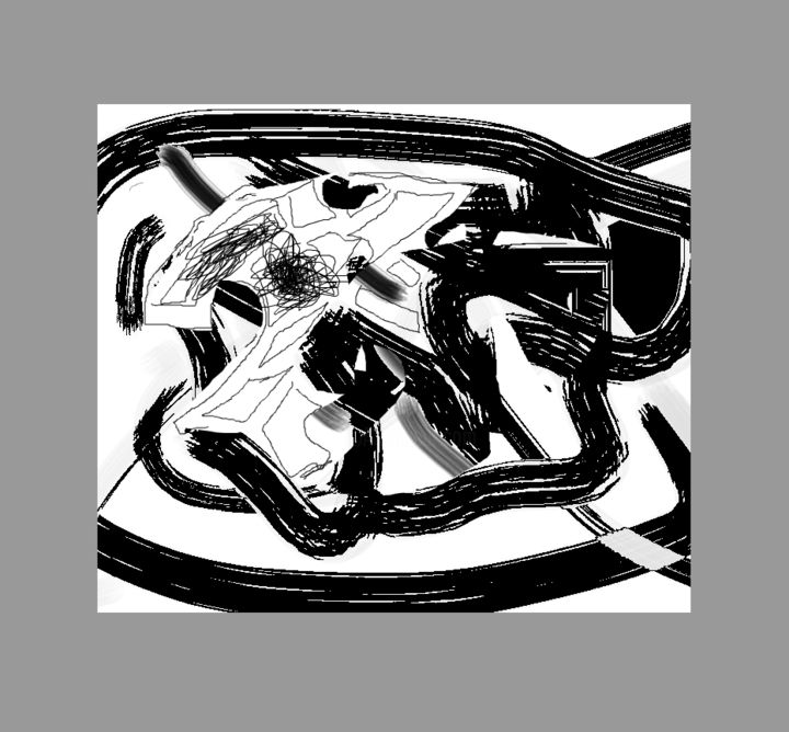 「abstract」というタイトルのデジタルアーツ Pan Valによって, オリジナルのアートワーク, デジタル絵画