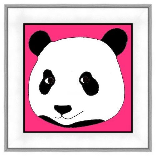 Painting titled "Panda 1" by L.K.Oerling, Original Art, Oil