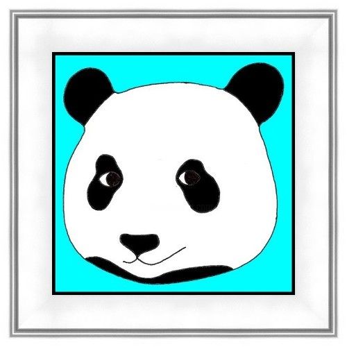 Painting titled "Panda 3" by L.K.Oerling, Original Art, Oil