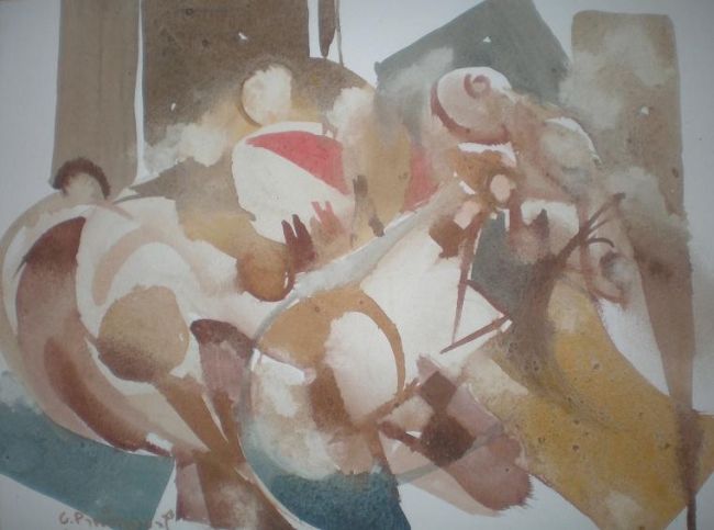 Картина под названием "Galopeando" - Octavio Paniagua, Подлинное произведение искусства, Масло