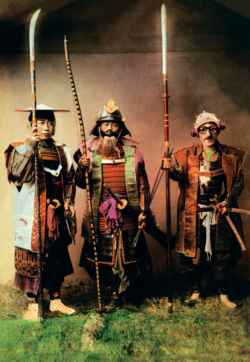Digital Arts titled "Three Samurai" by Darek Orwat, Original Artwork, Photo Montage