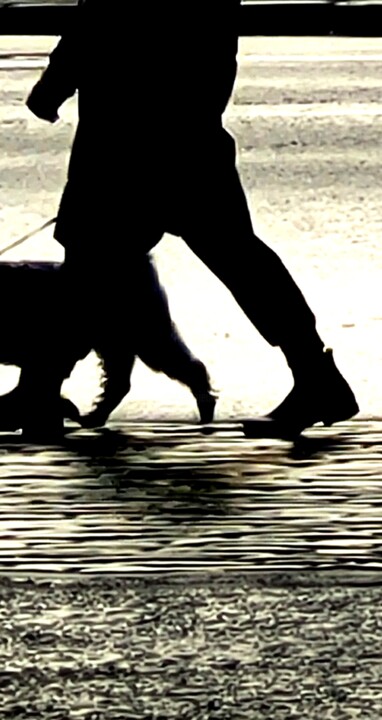 Fotografía titulada "Walking on a ray of…" por Paobel, Obra de arte original, Fotografía digital