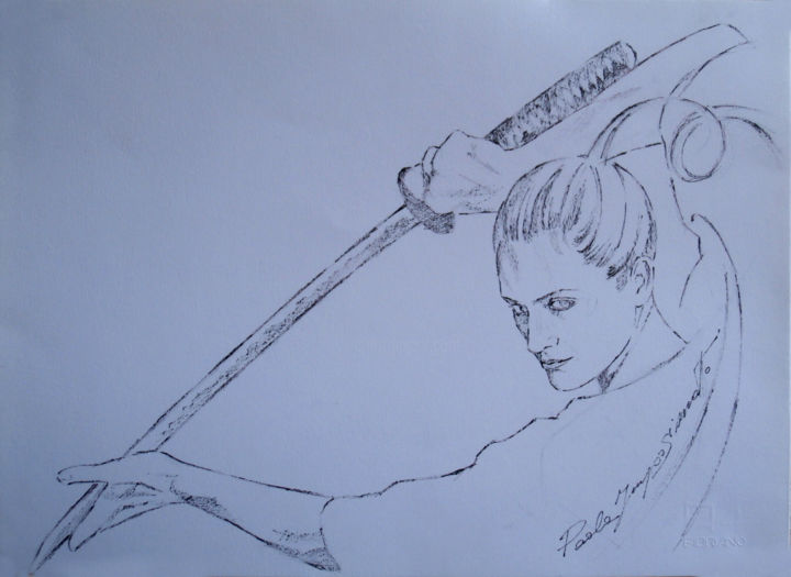 Katana, Dibujo por Paola Imposimato | Artmajeur