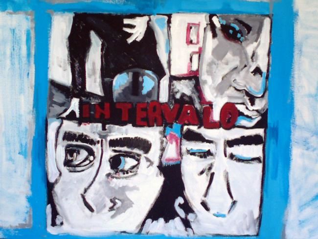 Painting titled "Intervalo." by Paola Cárdenaslópez, Original Artwork