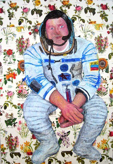 Κολάζ με τίτλο "L'Astronauta" από Paola Ferla, Αυθεντικά έργα τέχνης