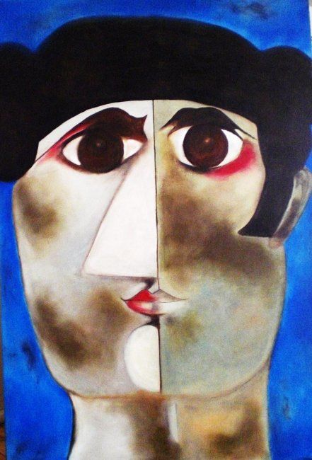 Painting titled "Torero" by Paola M, Original Artwork