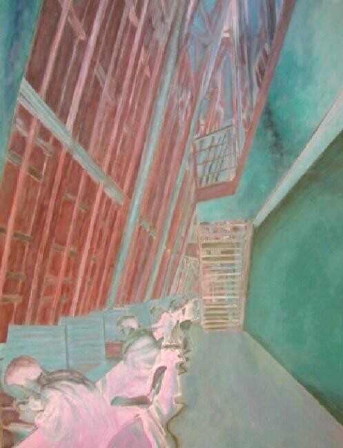 Pittura intitolato "Nel sotterraneo" da Paolo Avanzi, Opera d'arte originale, Acrilico