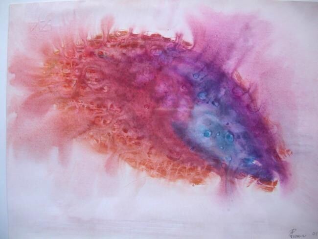 「Psychedelic fish」というタイトルの絵画 Paolo Avanziによって, オリジナルのアートワーク