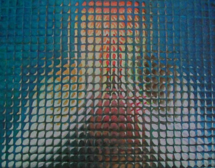 Pittura intitolato "In meditazione" da Paolo Avanzi, Opera d'arte originale, Olio
