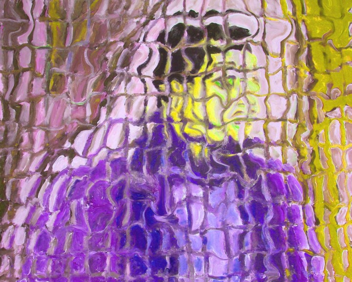 Pittura intitolato "Uomo con giacca vio…" da Paolo Avanzi, Opera d'arte originale, Acrilico