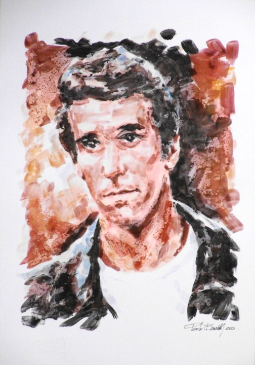 Painting titled "FONZIE - 663.jpg" by Paolo Benedetti, Original Artwork, Acrylic