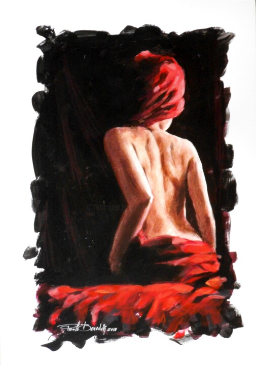 Painting titled "775.jpg - NUDO CON…" by Paolo Benedetti, Original Artwork