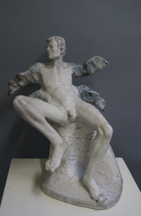 Escultura intitulada "Alchimie di corpi 2…" por Paolo Camporese, Obras de arte originais, Cerâmica