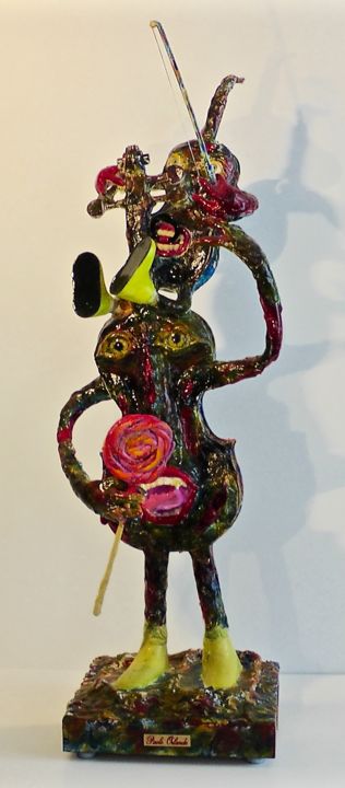 Sculpture titled "Paganini Collection…" by Paolo Orlando, Original Artwork, Resin