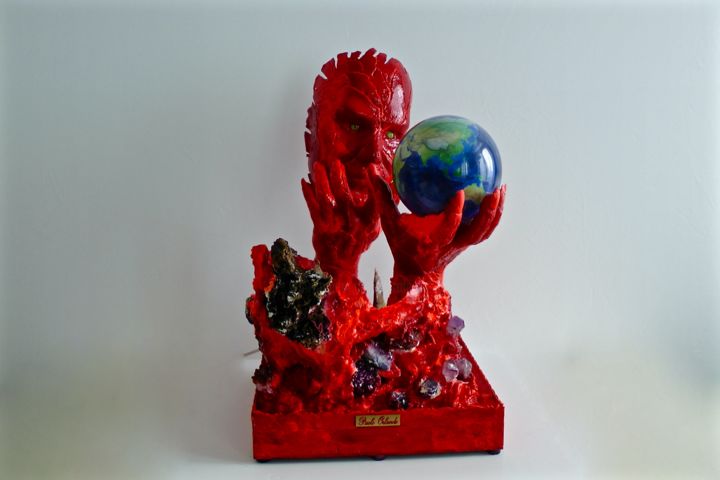 Sculpture titled "Scultura In Resina…" by Paolo Orlando, Original Artwork, Resin