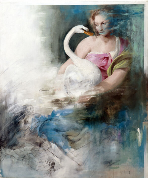 Pittura intitolato "Partitura n° 5 (Led…" da Paolo Damiani, Opera d'arte originale, Olio Montato su Telaio per barella in le…