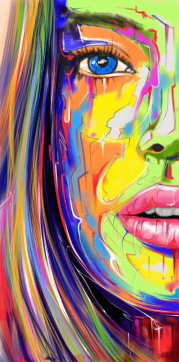 Цифровое искусство под названием "And now...colors!.j…" - Paolo Luino, Подлинное произведение искусства, Цифровая живопись