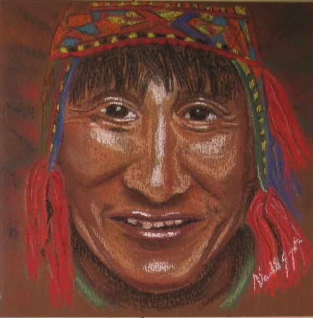 Indio Peruano, Drawing by Giampietro Nardello