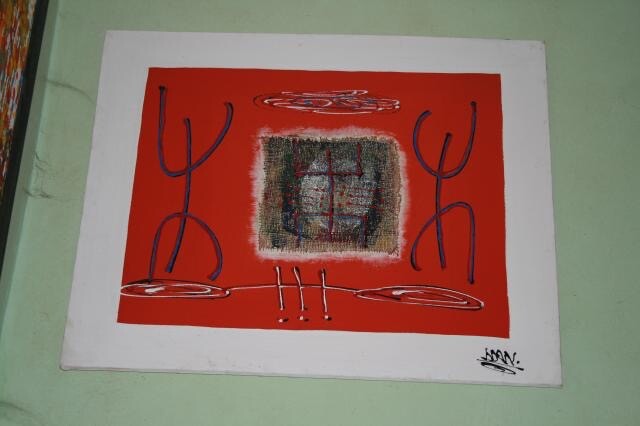 Painting titled "030a6c8e-ecdd-45c8-…" by Pape Khaly Ndaw, Original Artwork