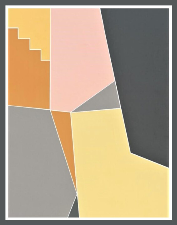Druckgrafik mit dem Titel "Bronze nuancer I" von Paperart, Original-Kunstwerk, Digitaldruck