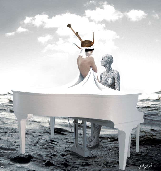 Arts numériques intitulée "Piano" par Gilles Papineau, Œuvre d'art originale, Travail numérique 2D