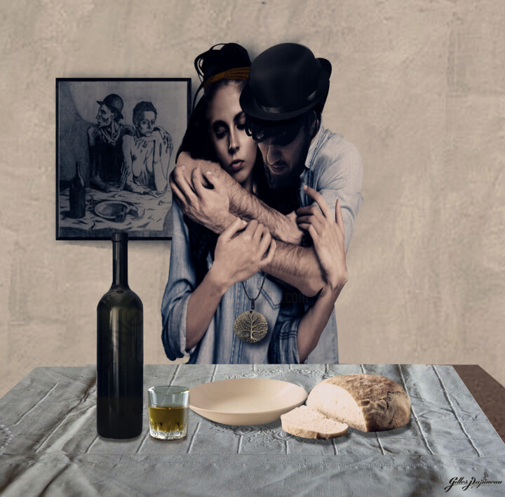 Digital Arts με τίτλο "The frugal meal" από Gilles Papineau, Αυθεντικά έργα τέχνης, 2D ψηφιακή εργασία