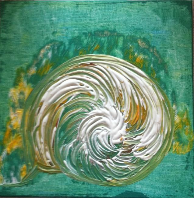 Peinture intitulée "Coquille" par Virginie Bazin, Œuvre d'art originale, Huile