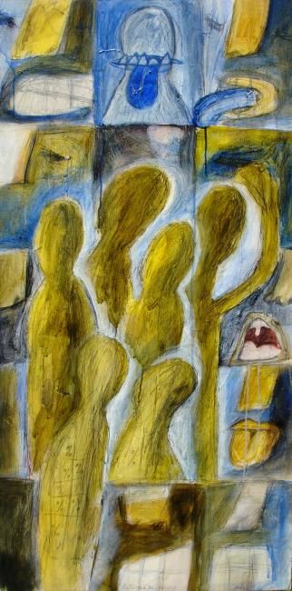 Картина под названием "Loosing The Majority" - Parasara, Подлинное произведение искусства, Масло