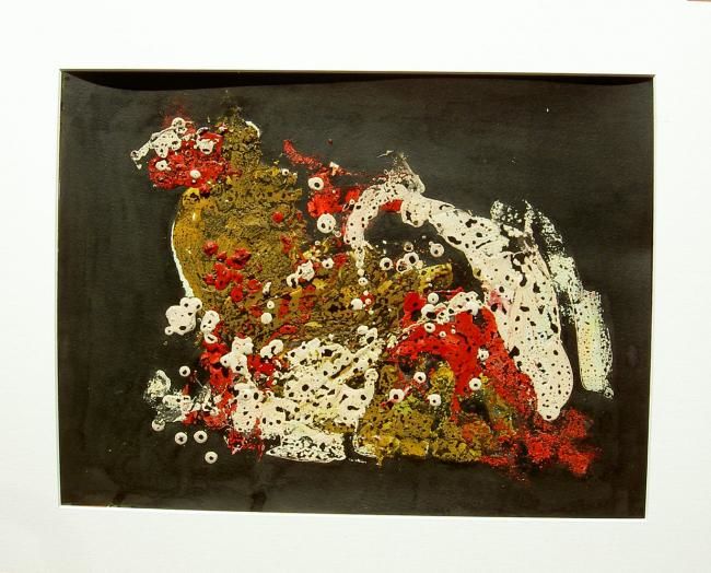 Pintura intitulada "Evelyne:  Abstrait 1" por Daniel Et Evelyne Pâris, Obras de arte originais, Óleo