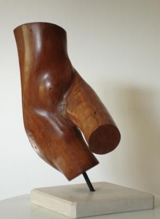 Sculpture intitulée "Torso (madeira)" par Aníbal Ruivo, Œuvre d'art originale