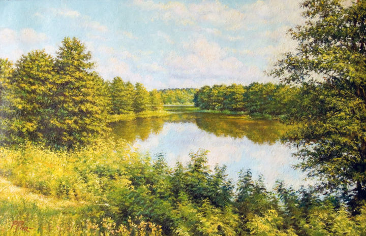 Pintura titulada "Summer" por Petr Parkhimovitch (parpeter66), Obra de arte original, Oleo