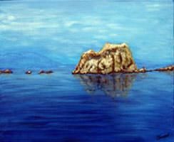 Painting titled "Poseidon ou Hadès" by Jean Parraud, Original Artwork