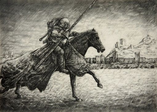 Рисунок под названием "Воин" - Parsadanov, Подлинное произведение искусства